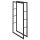 Kaminholzregal, Metall Brennholzregal 80 x 25 x 150 cm