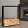 Firewood Rack, Metal Firewood Storage 100 x 25 x 100 cm