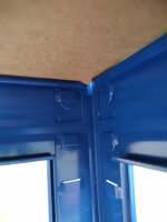 Scaffale pesanti 80 x 40 x 160 cm, verniciato in blu