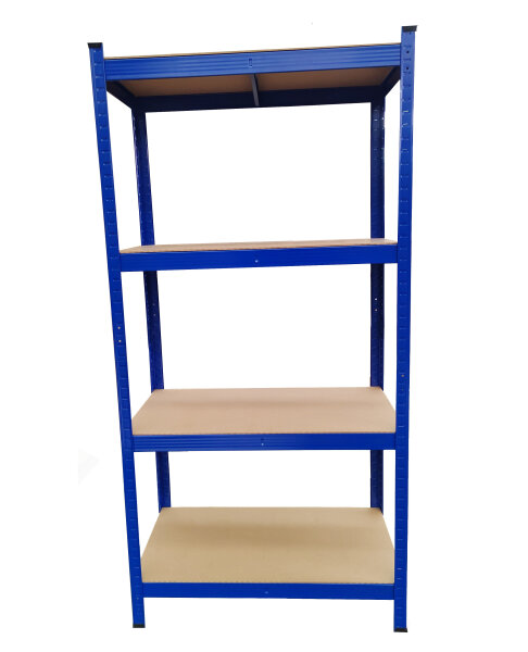 SET 2x Heavy Duty Shelf 80 x 40 x 160 cm, blue painted