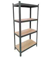 Heavy Duty Shelf 80 x 40 x 160 cm, gray coated