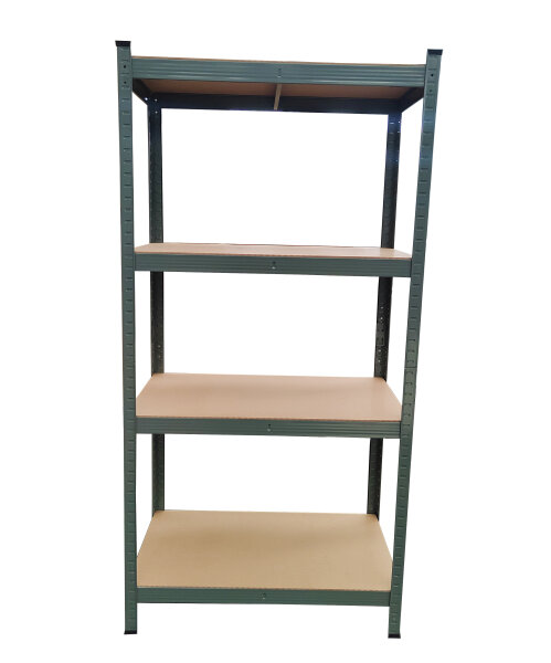 SET 2x Schwerlastregal 160 x 80 x 40 cm, grau lackiert