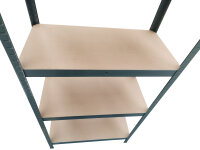 SET 2x Heavy Duty Shelving 80 x 40 x 160 cm, gray lacquered