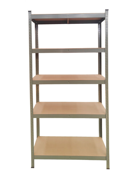 SET 2x Heavy Duty Shelf, 90 x 40 x 180 cm, gray painted