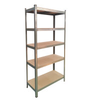 SADA 2x Heavy Duty Regal, 90 x 40 x 180 cm, šedě...