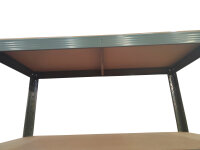 SADA 2x Heavy Duty Regal, 90 x 40 x 180 cm, šedě lakované