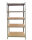 SET 2x Heavy Duty Shelf, 90 x 40 x 180 cm, gray painted