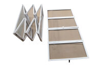 Recinto per conigli "bianco" 181 x 100 x 48,5 cm