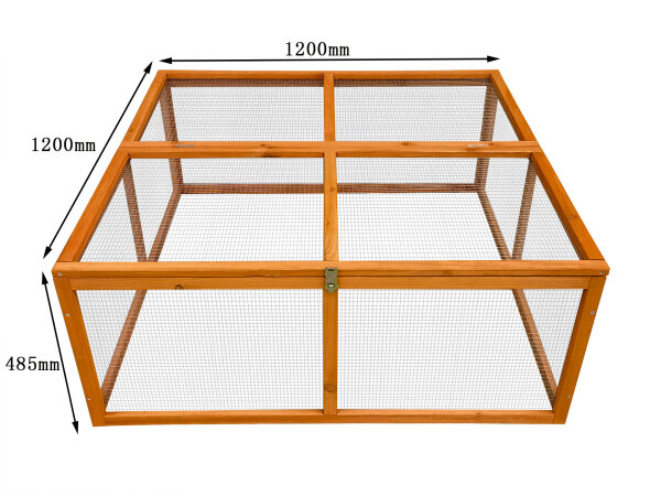 Rabbit Outdoor Run "natural" 120 x 120 x 48.5 cm