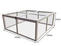 Klatka dla królików "biała" 120 x...