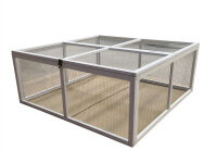 Rabbit Hutch Outdoor Run "white" 120 x 120 x 48.5 cm