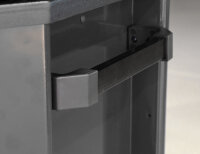 Tool cart with 9 drawers, black