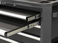 Tool cart with 9 drawers, black