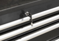 Wózek narzędziowy z 9 szufladami, czarny