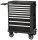 Tool cart with 9 drawers, black