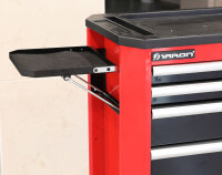 Carrello attrezzi con 9 cassetti, rosso