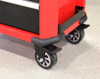 Tool cart with 9 drawers, red