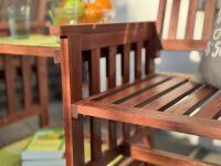 Banc de jardin avec table, 2 places banc double