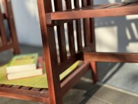 Garden bench with table, 2-seater double bench