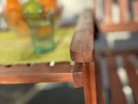 Ławka ogrodowa z stołem, podwójna ławka dla 2 osób