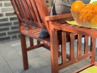 Ławka ogrodowa z stołem, podwójna ławka dla 2 osób