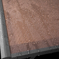 Scaffale per legna da camino in metallo antracite 130 x 70 x 145 cm con tetto