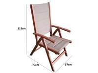 Chaise de jardin, fauteuil de jardin, chaise pliante